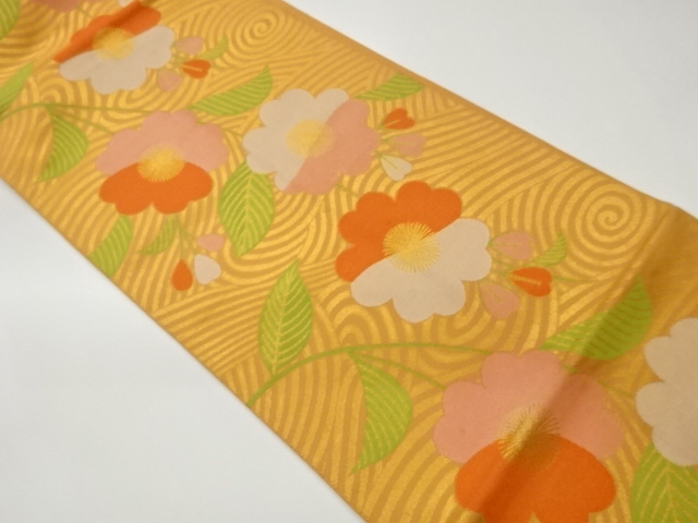 JAPANESE FUKURO OBI / WOVEN WEEPING SAKURA